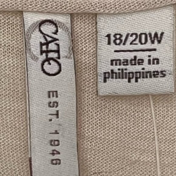 CATO EST. 1946 Womens Plus Size Tunic, Size 18/20W NWT - Picture 2 of 7